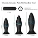 3Pcs Vibrating Anal Plug Set Butt Plug Training Kit, 9 Vibration Modes with Remote Control Anal Vibrator Sex Toys with Suction Cup Base for Male, Female and Beginner (Anal Plug Set (3Pcs))