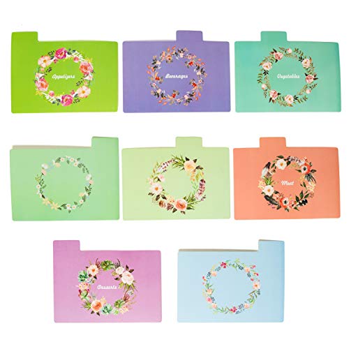Pomeat Recipe Box,Recipe Card Box with Cards and Dividers, Wood Recipe Box for 4 x 6 In Recipe Cards- Gifts for Mom Women Wedding Bridal Shower,7.1 x 5.5 x 5 Inches