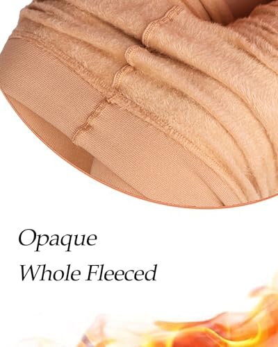 CozyWow Opaque Fleece Lined Tights for Women, Soft Warm Thermal Tights for Winter4