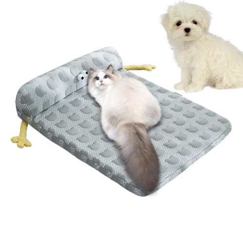 Lit pour chien rafraîchissant coussin antidérapant housse lavable cage chat - 7