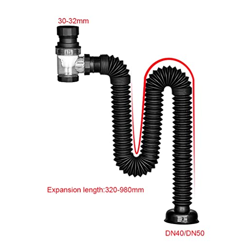 Manguera de drenaje ABS y tubo curvo corrugado flexible extensible para alcantarillado 7