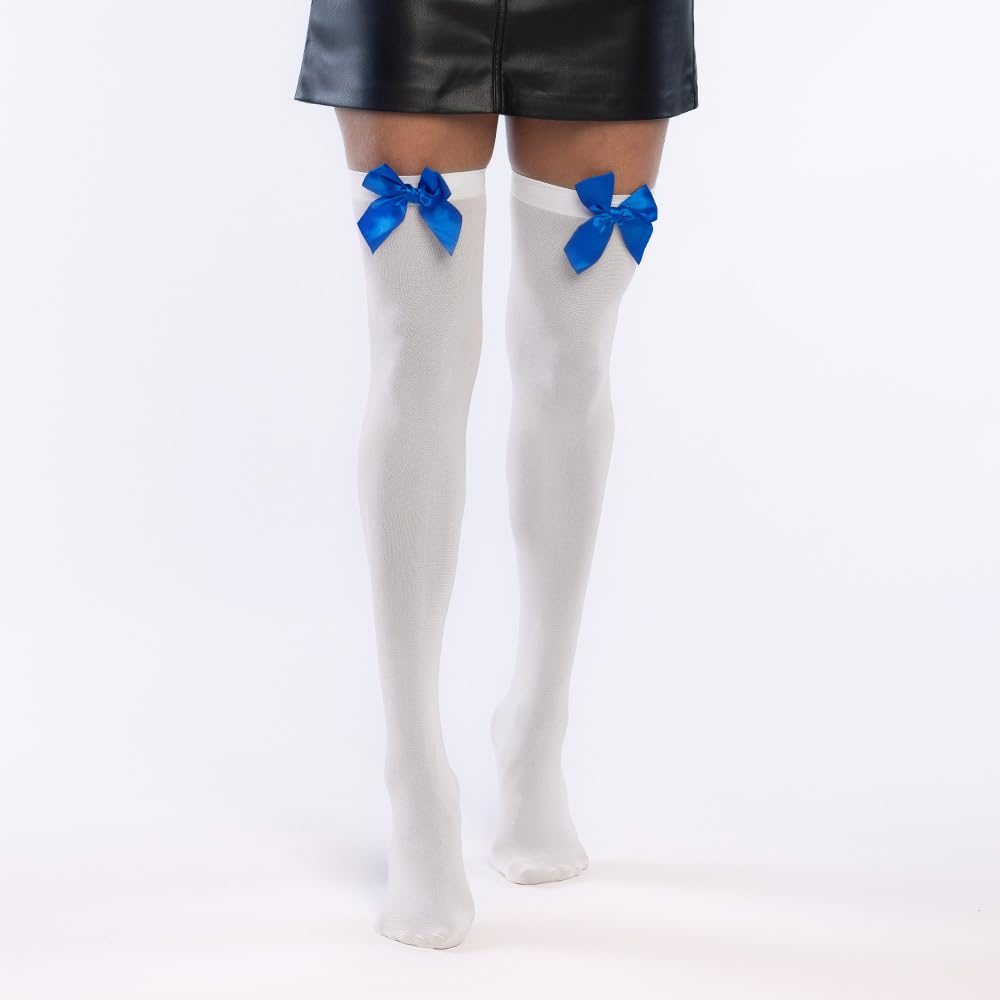 Boland - Over-the-knee with Bow, Hold-Up Stockings for Carnival, Theme Party and Halloween