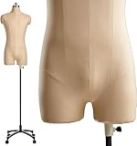 MHJKHG Dressmakers Fashion Mannequin Manikins Dress Form Mannequin Torso on Wheels, Dressmakers Plus Size Mannequin for Sewing Clothes Suits，Large 96