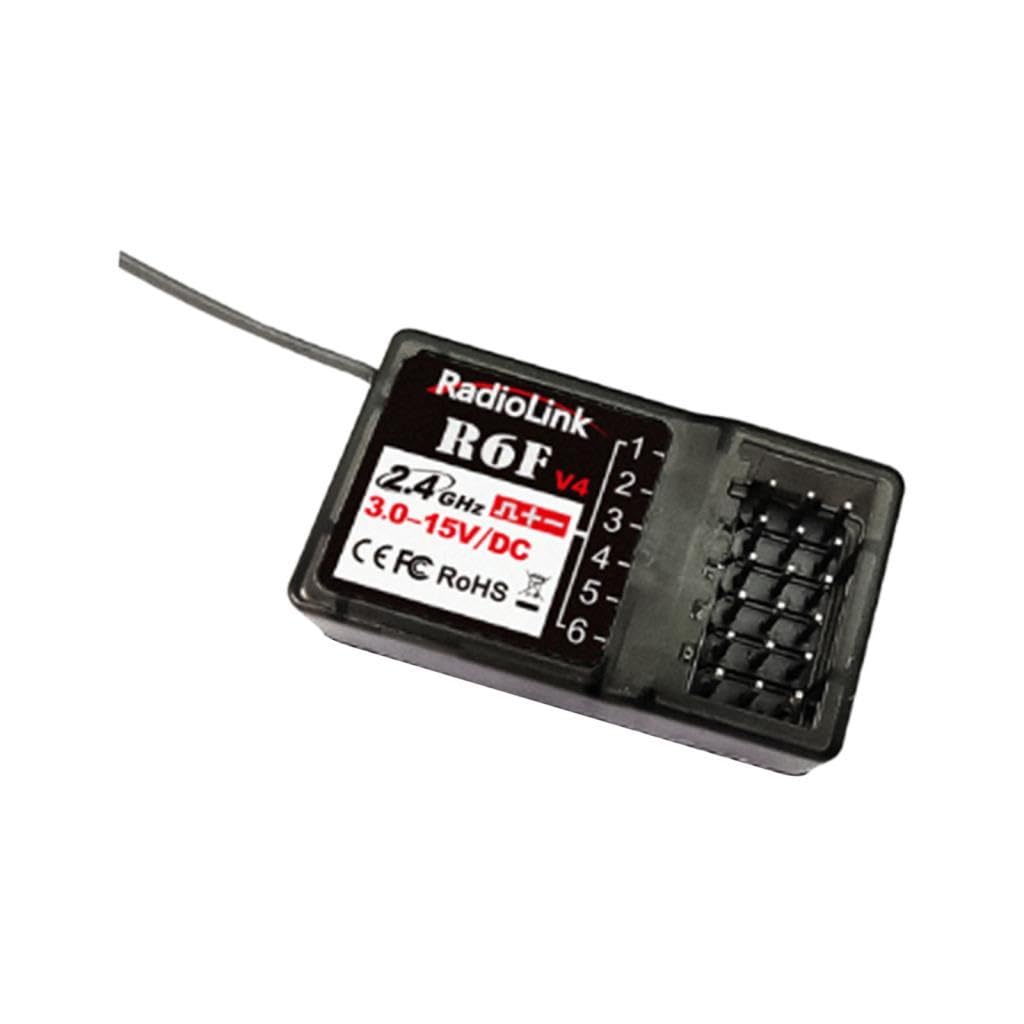 Receptor de 6 Canales 2.4G para Transmisor RC6GS V2/RC4GS V2/RC6GS/RC4GS/RC3S/RC4G/T8FB/ para Barcos RC
