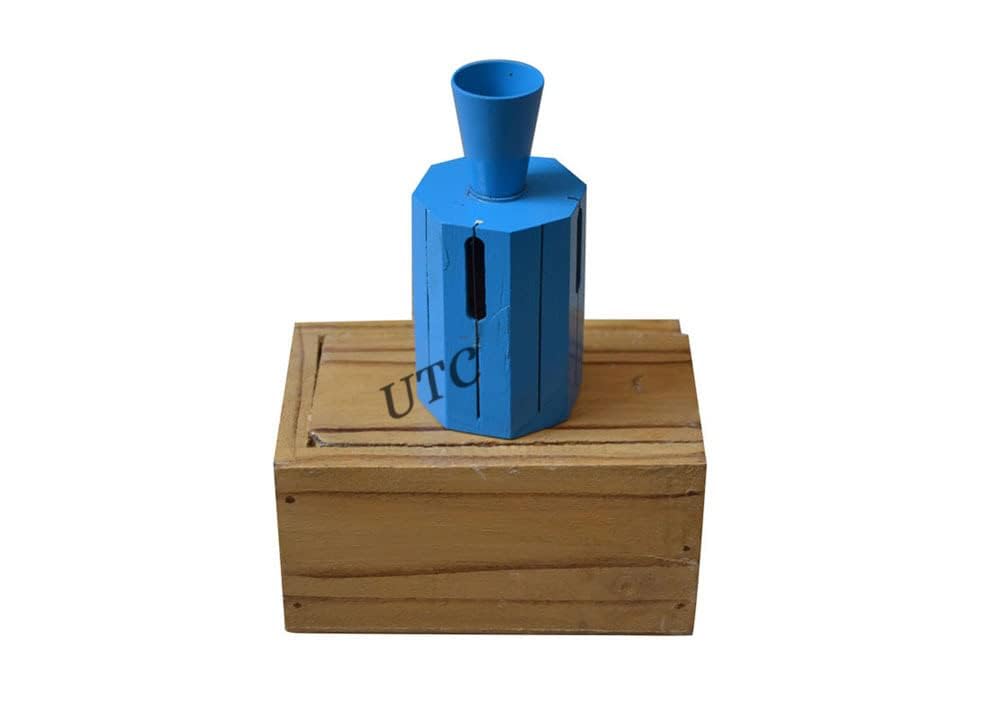 Aluminium Octonal 4.5 Inches For Survey Works, Measuring Instrument And Equipment With Wooden Excellent performance Octonal Box Blue Colour (Pack of 1)