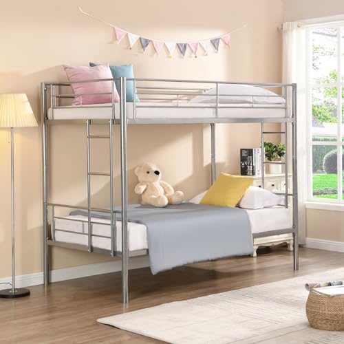 Wycian Metal Bed Risers Bunk Bed Shelf Twin Over Twin 77.2
