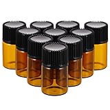 Bouteille d'huile essentielle - parfaite pour les voyages, l'utilisation à domicile, la création de mélanges d'aromathérapie, d'échantillons et plus , bouteilles d'échantillons