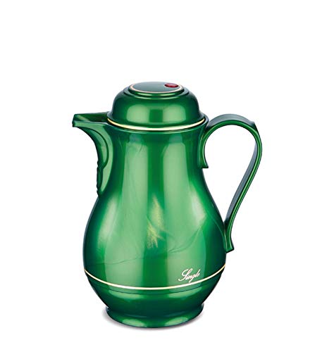 ROTPUNKT Isolierkanne 0,5 L - Premium Kaffekanne Made in Germany I Hält bis zu 24 Std heiß I Warmhaltekanne für Kaffee und Tee (Christa 530, Shiny Jade)