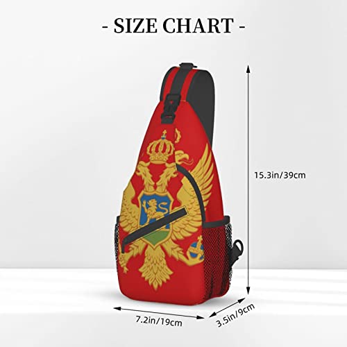 Morrales Unisex Montenegrin Bandera Negro miniatura 4