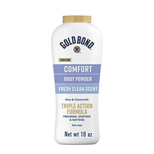 Gold Bond Comfort Body Powder, 10 oz., Talc-Free, Fresh Clean Scent With Aloe & Chamomile