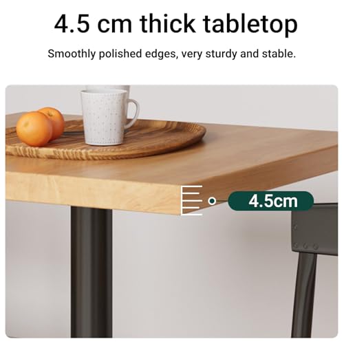 Mesa de comedor redonda de 60 cm que optimiza espacio en salas 6