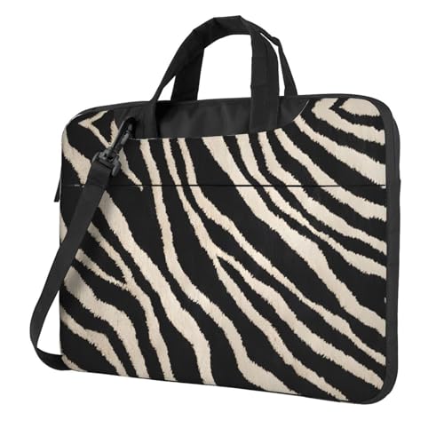 Laptop case sac à bandoulière antichoc voyage d'affaires housse ordi slim zèbre