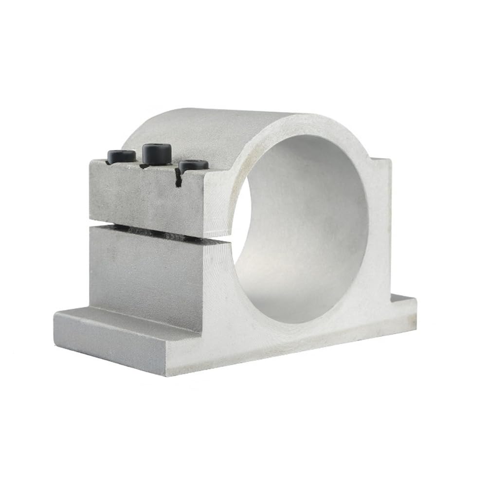 Base fissa in alluminio pressofuso, staffa di montaggio motore mandrino con finitura anodizzata, per macchine utensili CNC e sistemi automatizzati