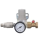 KIMISS Luftregler mit Manometer – AR2000 1/2 Zoll NPT für Genaue Druckeinstellung und Einfache Steuerung