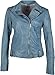 Produktbild Gipsy Damen Lederjacke GGFavour LAMAXV aus Lammnappa Leder (M, Light Blue)