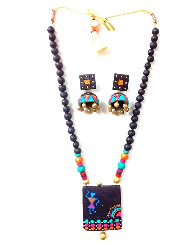Light Weighted Handcrafted Terracotta Necklace Taste And With The Creation For Women (B07R7Z1F23) Amazon Price History, Amazon Price Tracker