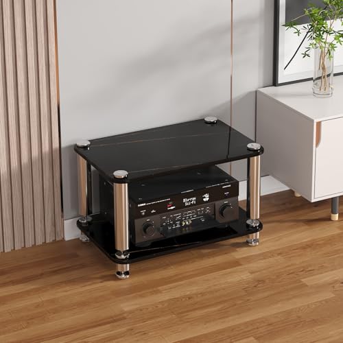Genérico Soporte para Medios, Estante para Juegos, Vitrina para CD, Mueble AV Moderno y Multifuncional, Estante para DVD, Soporte de TV de Esquina, Estante para proyector, fácil de Montar, para Sala