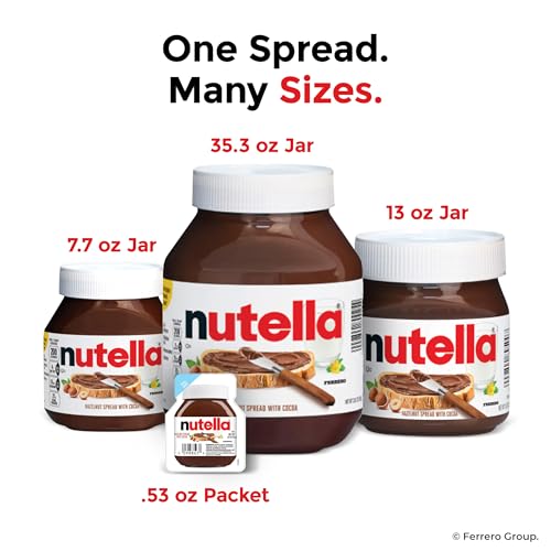 Nutella Hazelnut Spread With Cocoa For Breakfast, 13 Oz Jar - Thumbnail 7