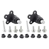 TRQ Front Lower Driver and Passenger Side Ball Joint Set Compatible with...