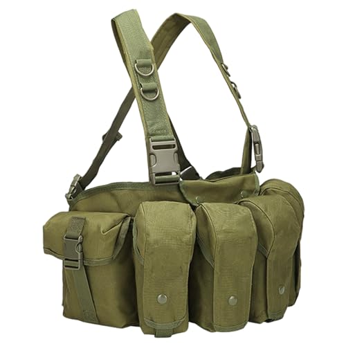 Sac de poitrine en nylon imperméable avec poches réglables pour le sport