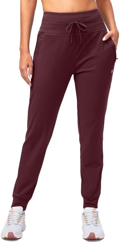 G Gradual Women's Fleece Lined Joggers High Waisted Water Resistant Thermal Winter Sweatpants Running Hiking Pockets - Image 2