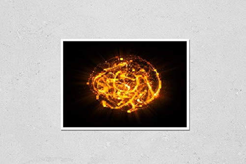 KwikMedia Poster Reproduction of 3D Atom icon. Luminous Nuclear Model on Dark Background. Glowing Energy Balls. Molecule Structure. Trace Atoms and Electrons. Physics Concept Variation Number 81 KwikMedia Poster Reproduction of 3D Atom icon. Luminous Nuclear Model on Dark Background. Glowing Energy Balls. Molecule Structure. Trace Atoms and Electrons. Physics Concept Variation Number 81