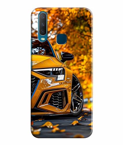 Image of Racing Car Rider Printed Hard Back Case Cover & Compatible for Vivo Y12 / Vivo Y15 / Vivo Y17 / Vivo U10 (Multicolor) - D1815