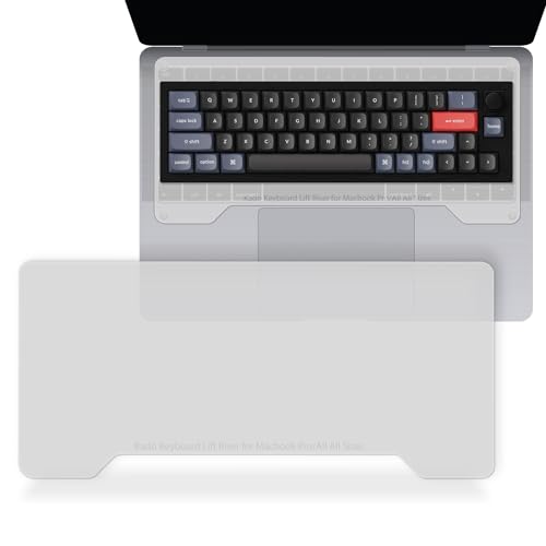 Kado Lift Riser Acrylic, Frosted Surface Transparent Anti-scratch 3mm Minimal Height, Office Gaming Mechnical MK BYOD/BYOK 40%/60%/65%/70% Laptop Right On Top, Made for MacBook Air/Pro 13