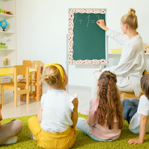 Tableau d'affichage décoré facilement avec bordures papier classe - 5