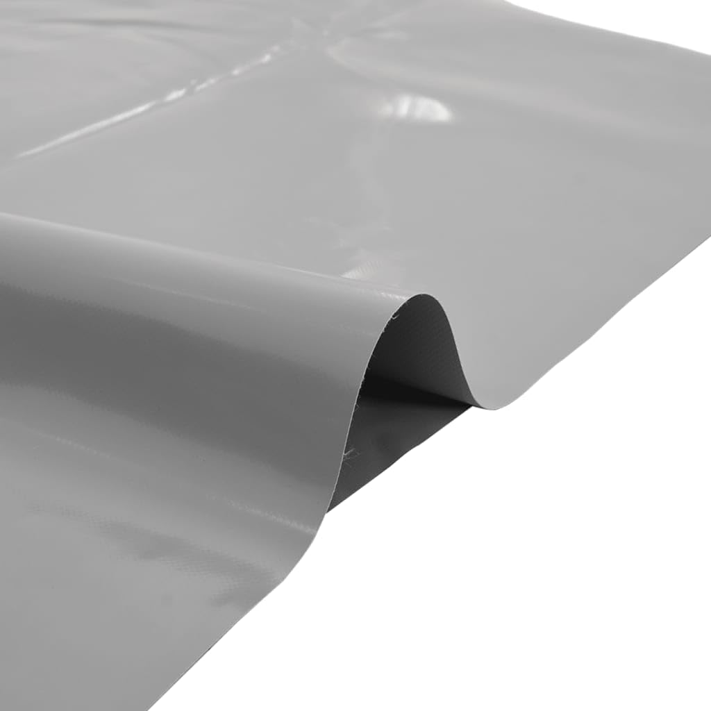 vidaXL Bâche, Couverture de Toit Résistante aux UV, Bâche de Protection pour Meuble de Jardin Remorque Voiture Extérieur, Gris 3x5 m 650 g/m²