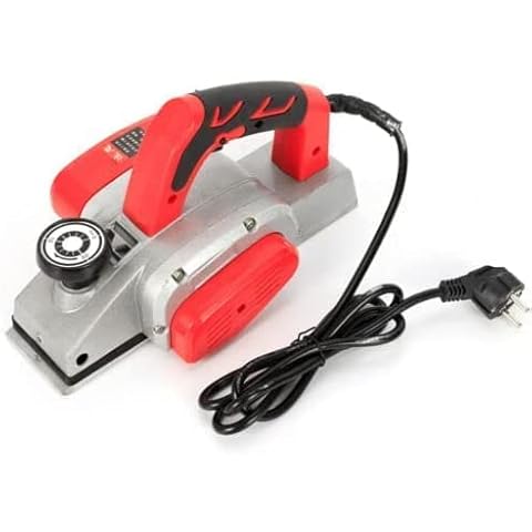 Portable Electric Wood Planer,Lightakai 1000W Electric Hand Planer 220V Professional Hand Electric Planer Power Tool Planing Width 82mm, Cutting Depth 1-2mm, 13000-16000 PRM Cover