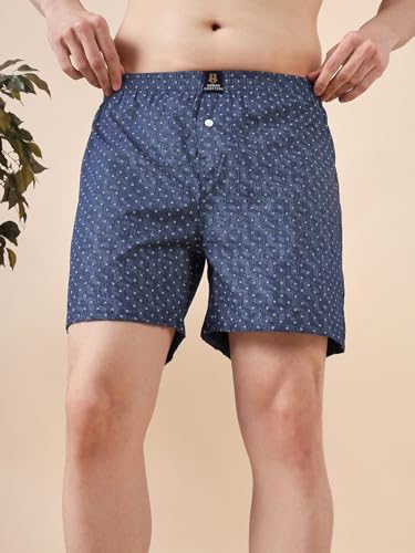 Image of Urban Scottish Ultra-Comfortable Men's Boxer Pants (Pack of 4), 100% Cotton with Stylish Print, Soft & Stretchy Elastic Waist Band, Dynamic Movement & Hardwearing Stitching,Breathable Gentle Snug Fit