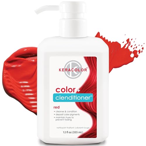 Keracolor - Climatizador Color Plus, rojo, 12 onzas