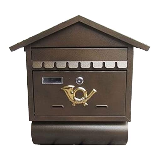  Cassetta postale, Cassetta postale della villa Scatole for giornali all\'aperto, Spalliera in ferro battuto Cassetta dei suggerimenti caffetterie Vendita di autentica cassetta postale retrò Cassetta po