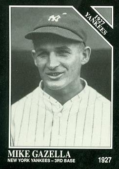 Mike Gazella Baseball Card (New York Yankees) 1991 Sporting News Conlon Collection #121
