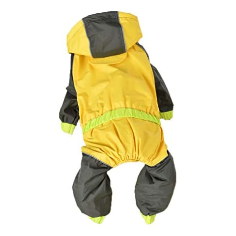 Autone Reflectante Perro Impermeable Chubasquero Perro Mascota Fluorescente Cover