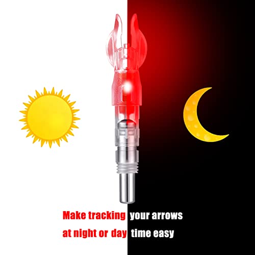 Hosolee 6.20Mm/.244Inch Lighted Nocks Automatically Bowstring Activated Knock For Archery Arrows Shafts #TOP3