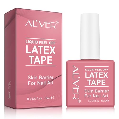 P-Beauty - Cinta líquida de látex para cutículas, 15 ml, para una manicura perfecta, cinta líquida de secado rápido, protección contra esmalte de uñas, protección de la piel para diseño de uñas, cinta