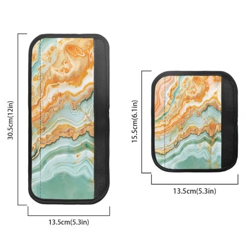 Image of Gold Marble Fridge Door Handle Covers Set of 6 Refrigerator,Microwave, Oven Door Handle Covers Anti-Static Stain Adjustable Appliance Handle Covers Kitchen Accessories