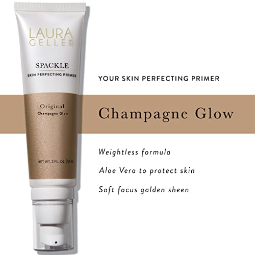 LAURA GELLER NEW YORK Spackle Primer - Champagne Glow - Super-Size 2 Fl Oz - Hyaluronic Acid Makeup Primer for Mature Skin - Image 5