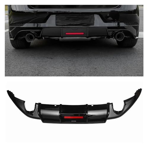 Soporte de escape Golf 7 GTD sustitución difusor trasero roto look carbono 2