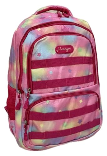 Mochila Escolar Feminina Colorida Brilhosa, Estilosa, Fashion para Passeio Escola Viagem