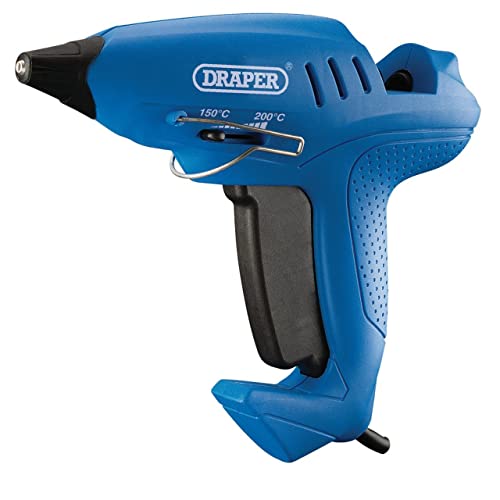 Draper 83661 Storm Force Variabile Stick Di Colla Pistola Per Colla A Caldo Con Sei (400 W), Blu