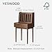 YESWOOD Vintage Vanity Desk, Solid Rubber Wood Dressing Table, Vintage Dressing Table Vanity Desk for Bedroom, Walnut, 23