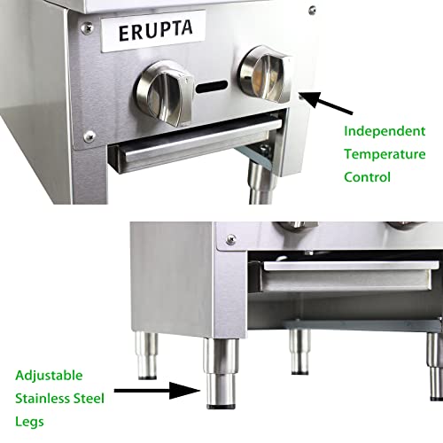 Erupta 12'' Commercial Hot Plate Natural Or Propane Countertop Gas Cook Stove Range With 2 Burners Btu 56,000 Restaurant Equipment¡­ #TOP4