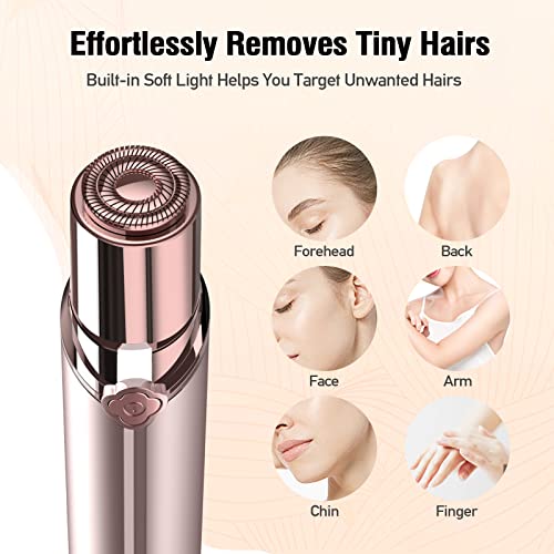 SEIHAI Facial Hair Remover for Women Rechargeable Face Hair Remover, Includes 2 x Replaceable Heads - Image 4