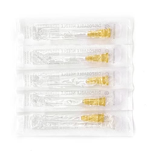 Careach 100pcs 25 Gauge 1inch Needle for Industrial Lab Accessories, Measuring and Refilling Inks
