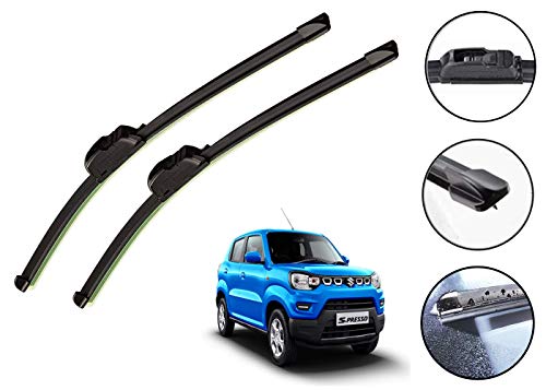 Image of Auto Hub Car Wiper Blades Compatibility with Maruti S-Presso - Set of 2 Pcs (D-18,P-16)