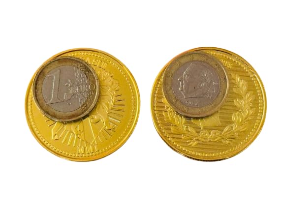 Generico 2 Pieces Continental Coins Compatible with John W. Film Collection Coin Gold Token Hitman Blood Oath Underground World Cosplay