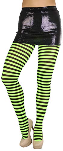 Image of ToBeInStyle Women's Nylon Horizontal Striped Tights